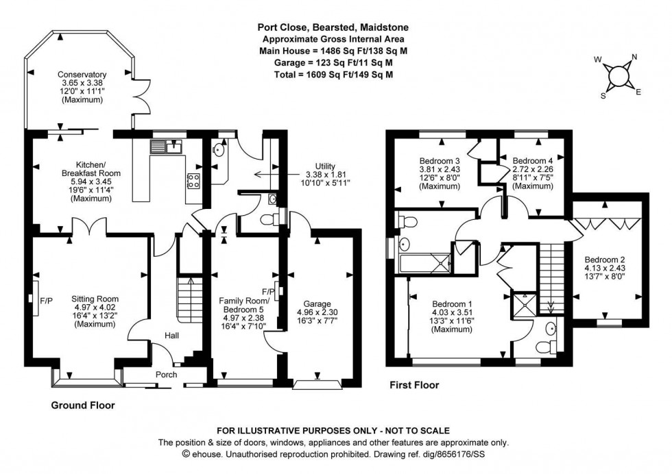 Floorplan for Port Close, Bearsted, Maidstone