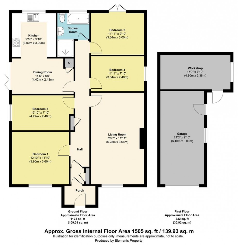 Floorplan for Springfield Road, Larkfield, Aylesford