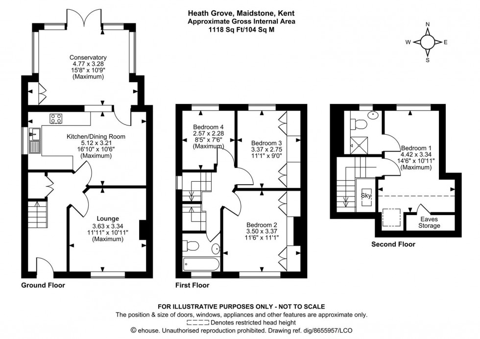 Floorplan for Heath Grove, Maidstone