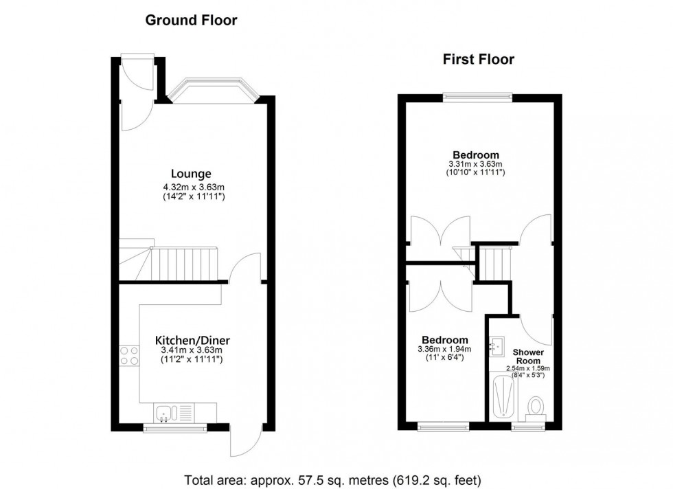 Floorplan for The Hurstings, Maidstone