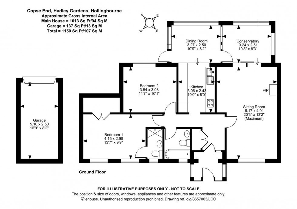 Floorplan for Hadley Gardens, Hollingbourne, Maidstone