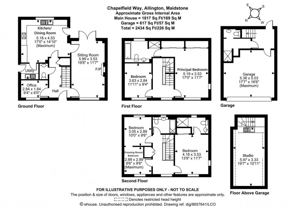 Floorplan for Chapelfield Way, Allington, Maidstone