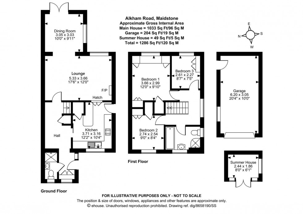 Floorplan for Alkham Road, Maidstone