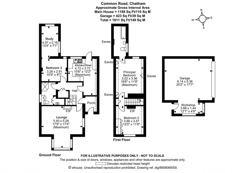 Floorplan for Common Road, Chatham