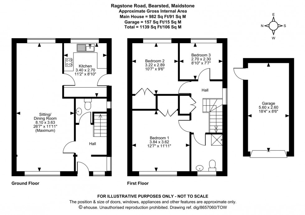 Floorplan for Ragstone Road, Bearsted, Maidstone