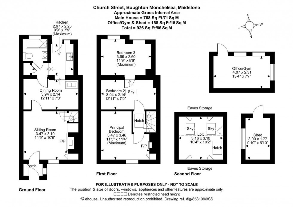 Floorplan for Church Street, Boughton Monchelsea, Maidstone