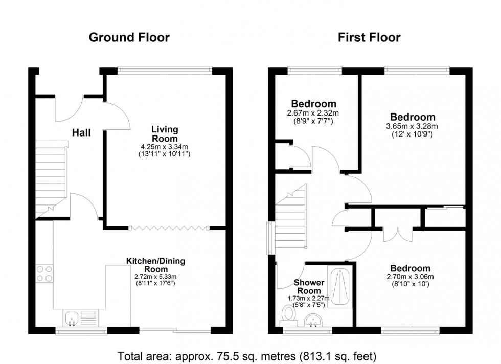 Floorplan for Pout Road, Snodland