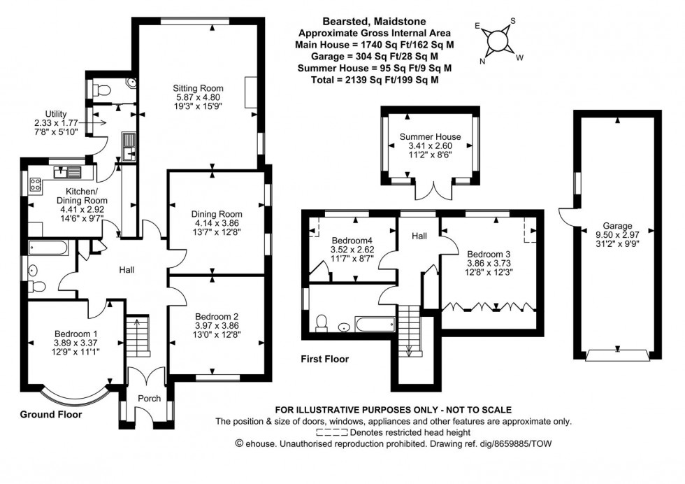 Floorplan for Manor Rise, Bearsted, Maidstone