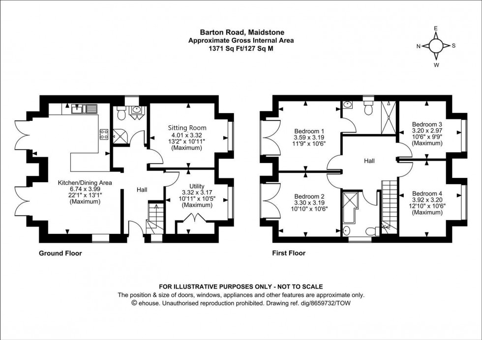 Floorplan for Barton Road, Maidstone