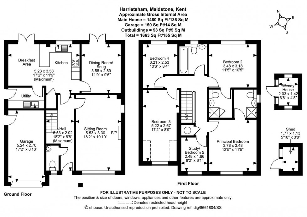 Floorplan for The Hampshires, Harrietsham, Maidstone