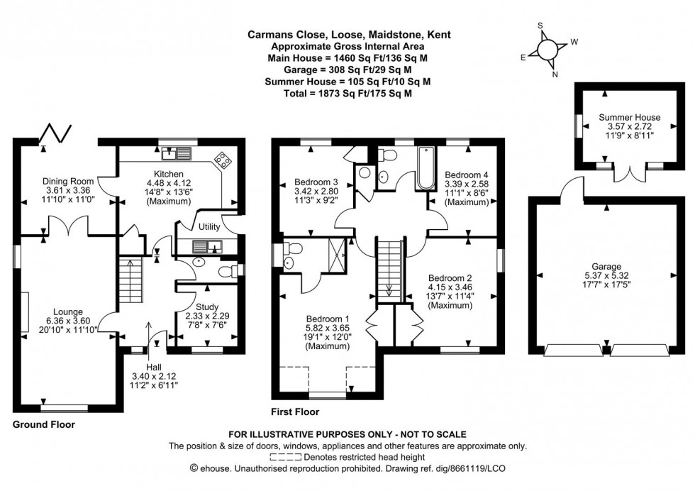 Floorplan for Carmans Close, Loose, Maidstone