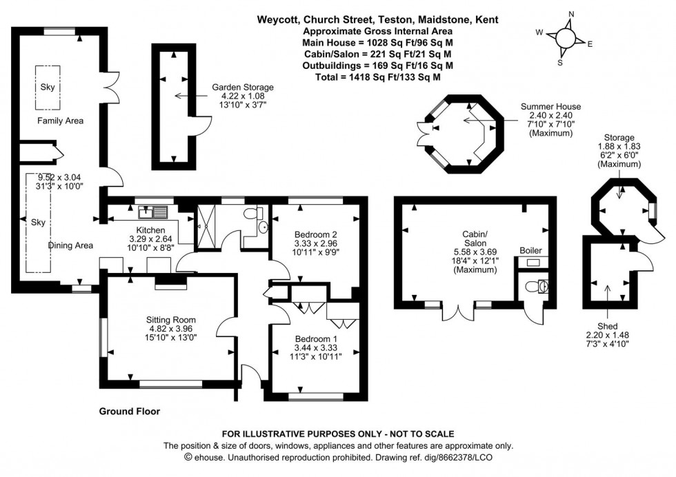 Floorplan for Church Street, Teston, Maidstone