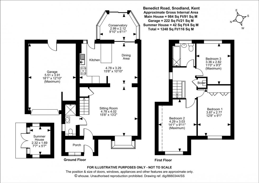 Floorplan for St. Benedict Road, Snodland