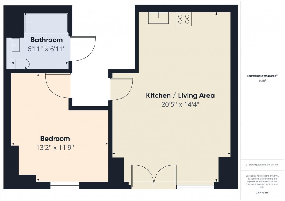 Floorplan for Ordsall Lane, Salford