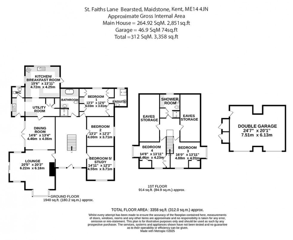 Floorplan for St. Faiths Lane, Bearsted, Maidstone