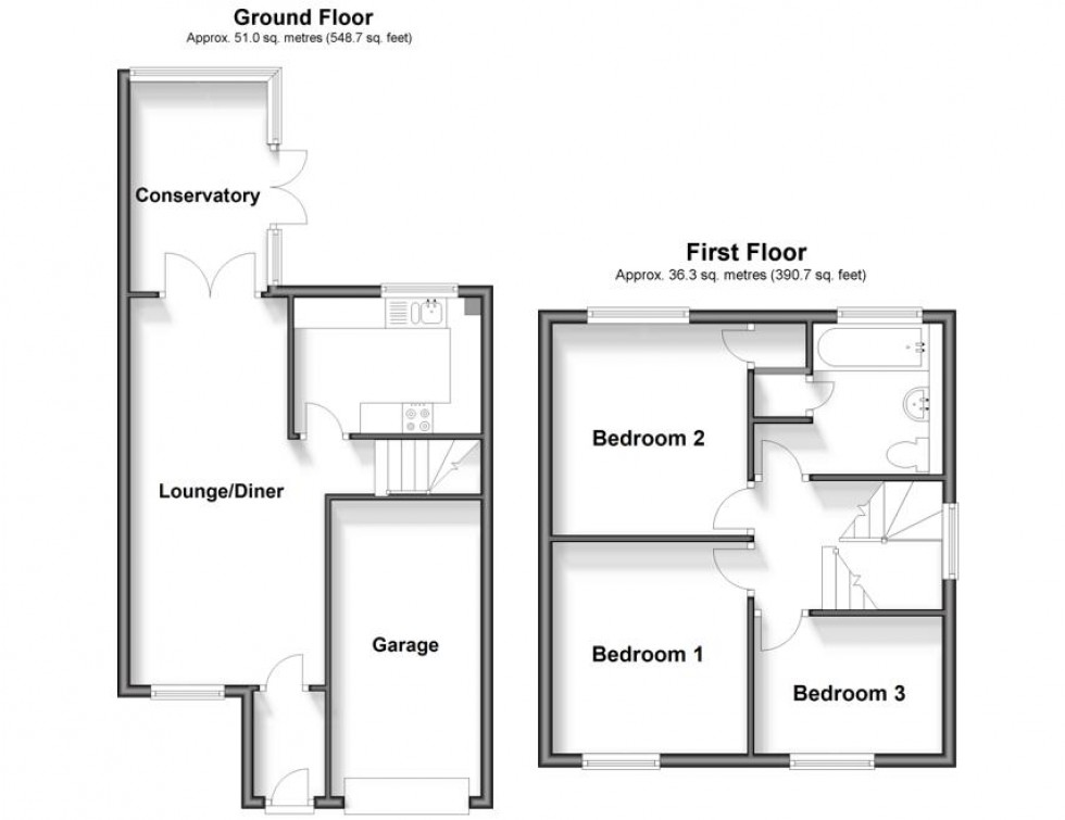 Floorplan for Baywell, Leybourne