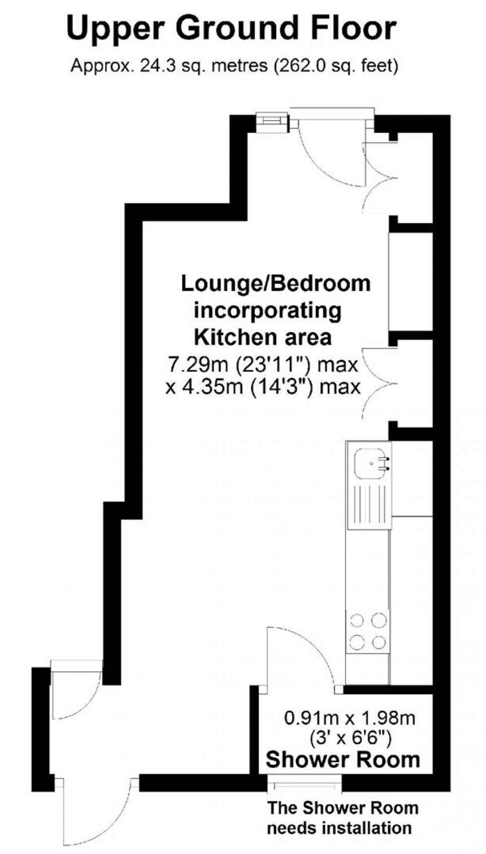 Floorplan for Brunswick Street East, Maidstone