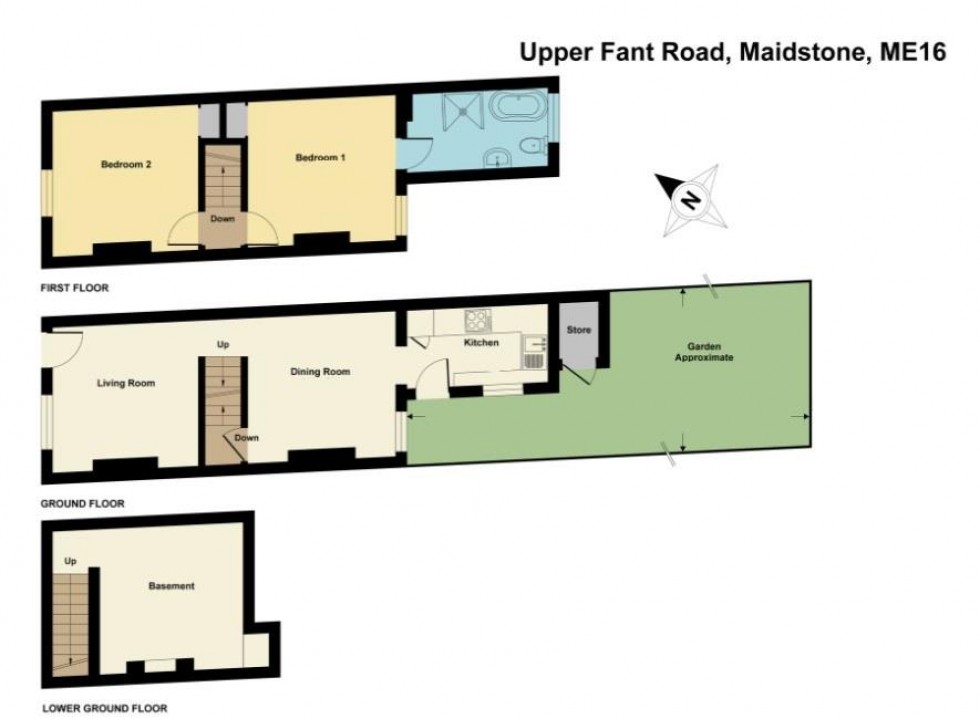 Floorplan for Upper Fant Road, Maidstone