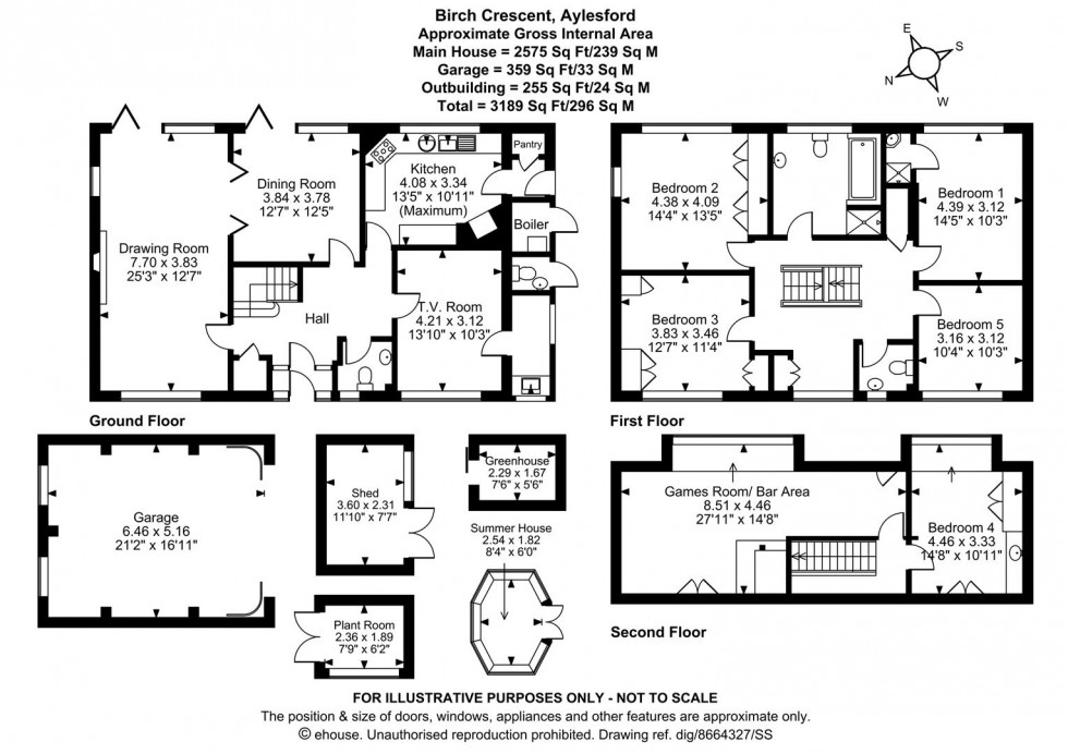 Floorplan for Birch Crescent, Aylesford