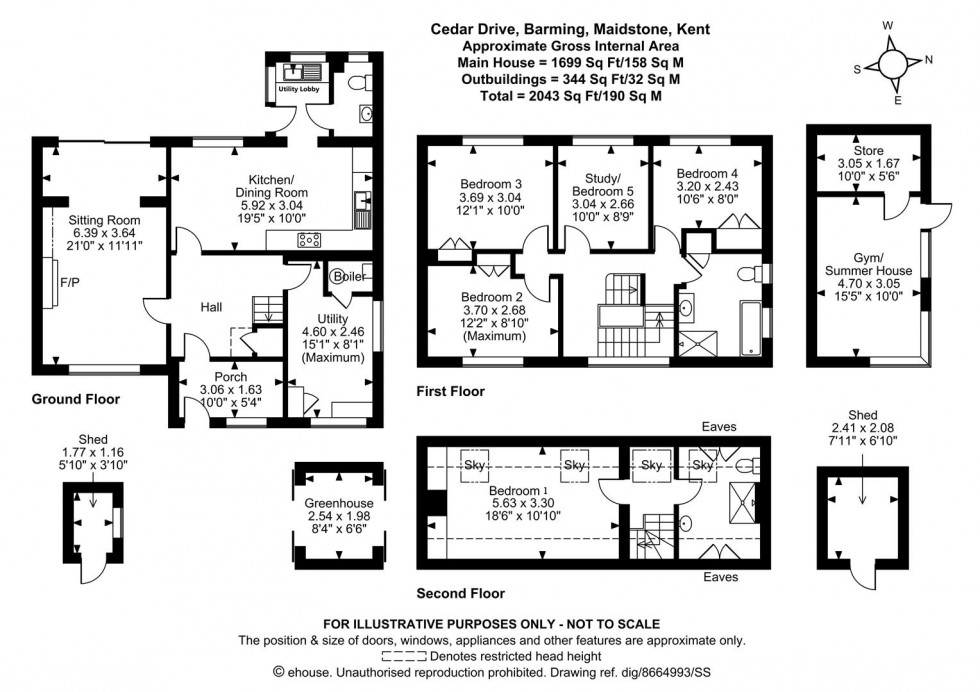 Floorplan for Cedar Drive Barming, Maidstone