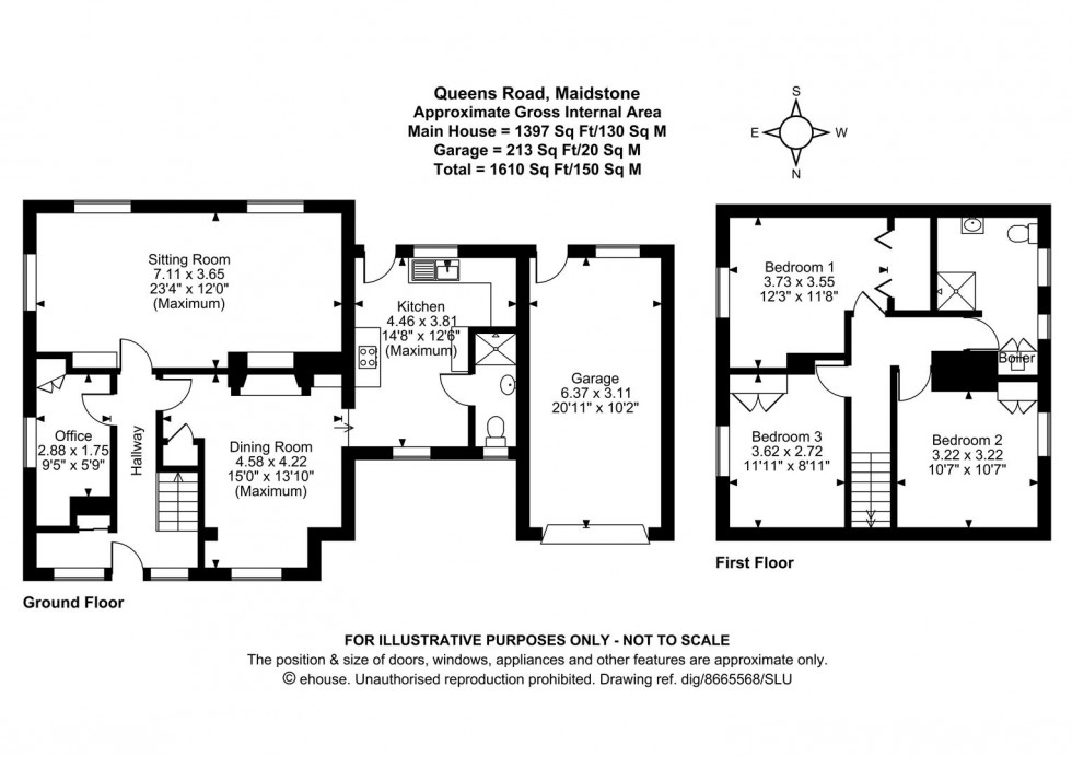 Floorplan for Queens Road, Maidstone