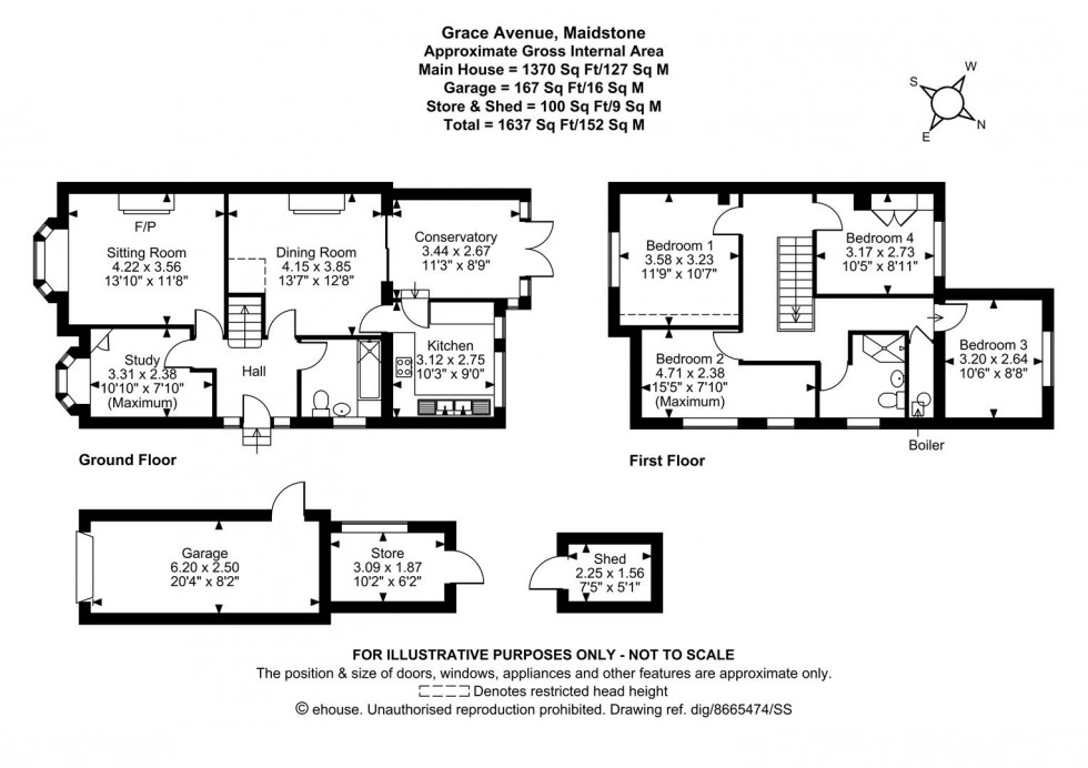 Floorplan for Grace Avenue, Maidstone