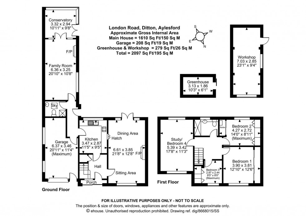 Floorplan for London Road, Ditton, Aylesford