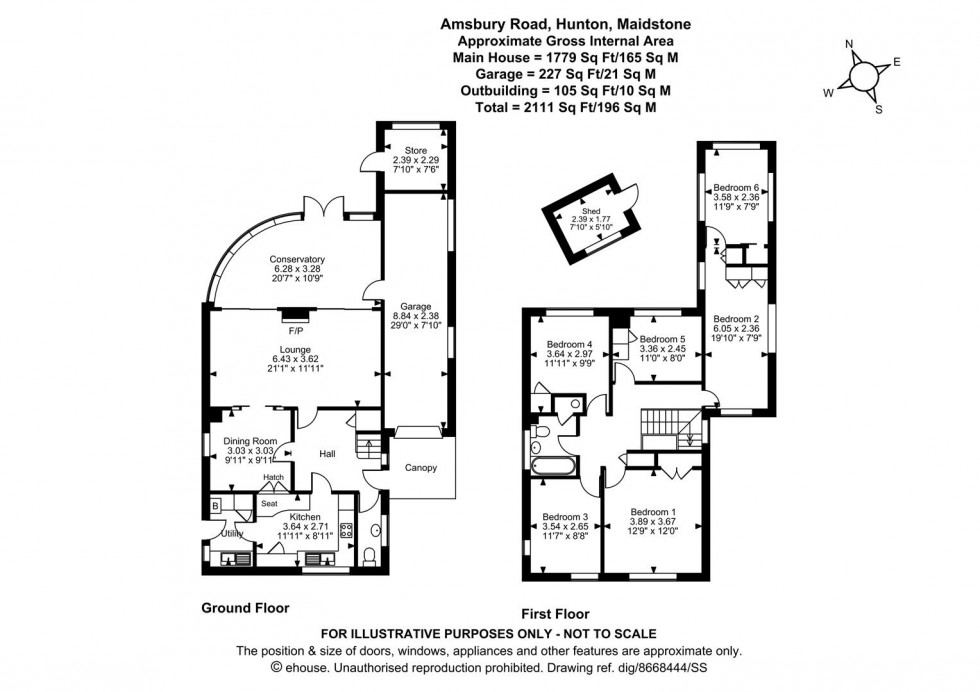 Floorplan for Amsbury Road, Hunton, Maidstone