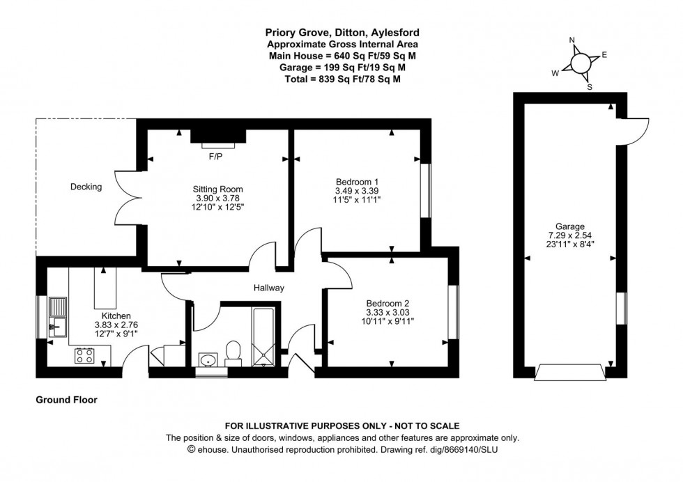 Floorplan for Priory Grove, Ditton, Aylesford