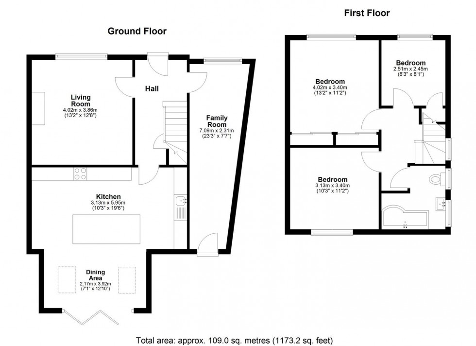 Floorplan for Derby Road, Maidstone