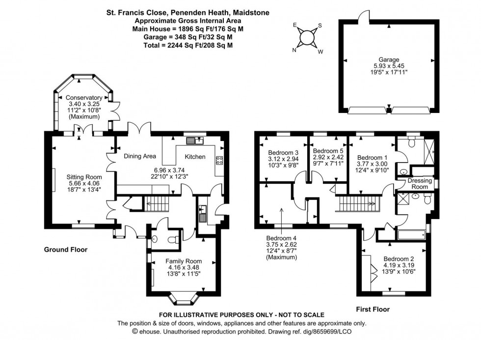 Floorplan for St. Francis Close, Penenden Heath, Maidstone
