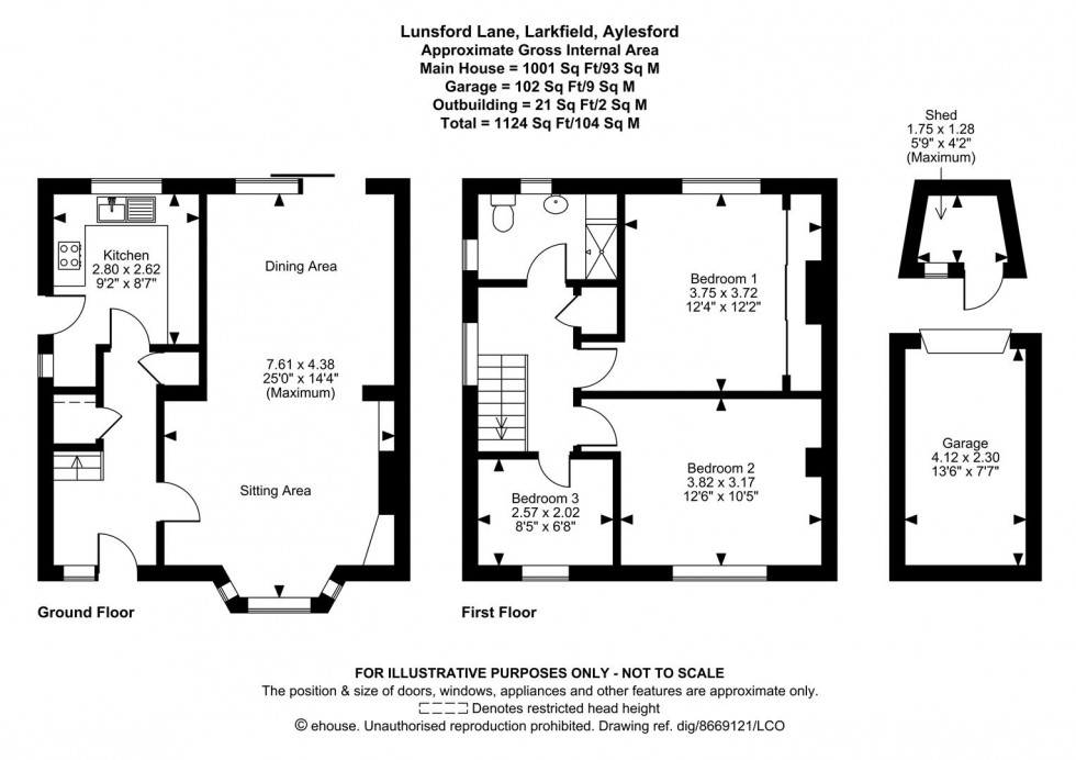 Floorplan for Lunsford Lane, Larkfield, Aylesford