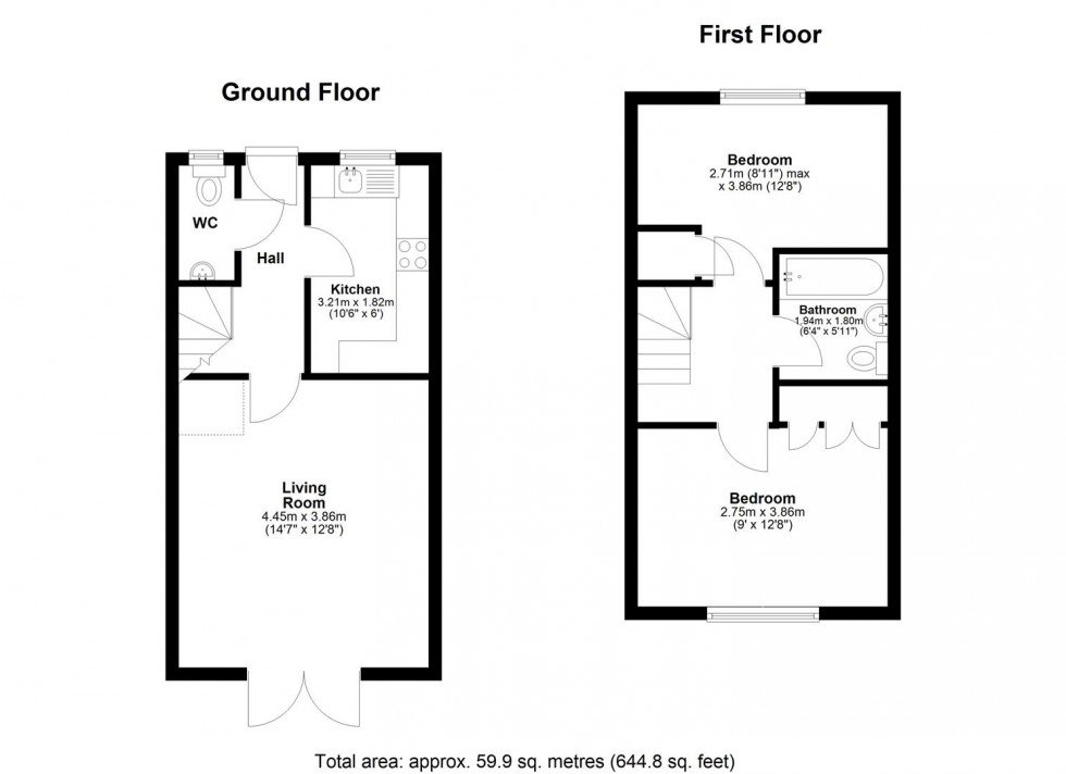 Floorplan for Lacock Gardens, Maidstone