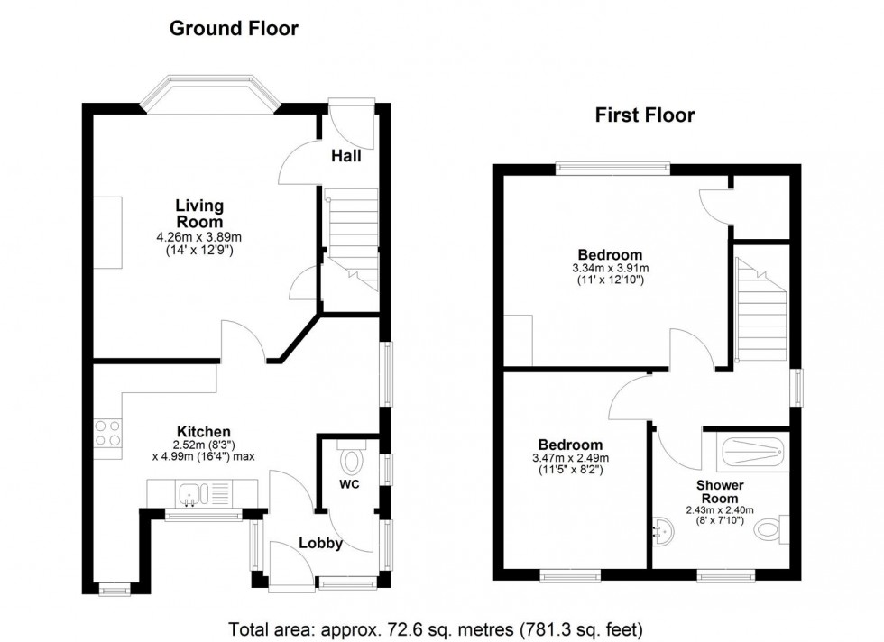 Floorplan for York Road, Maidstone