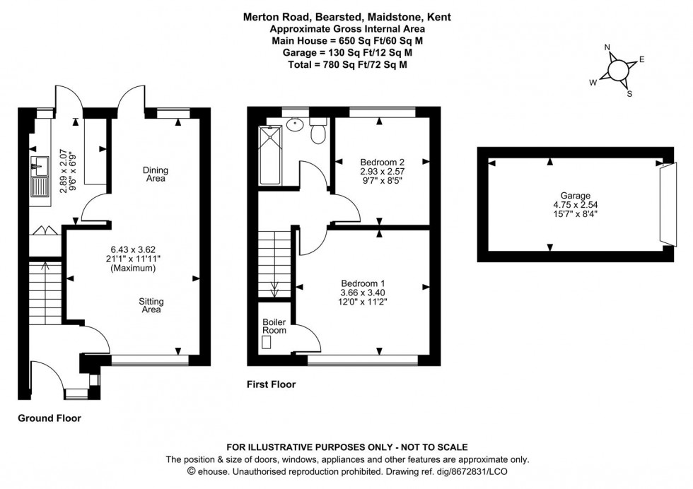 Floorplan for Merton Road, Bearsted, Maidstone