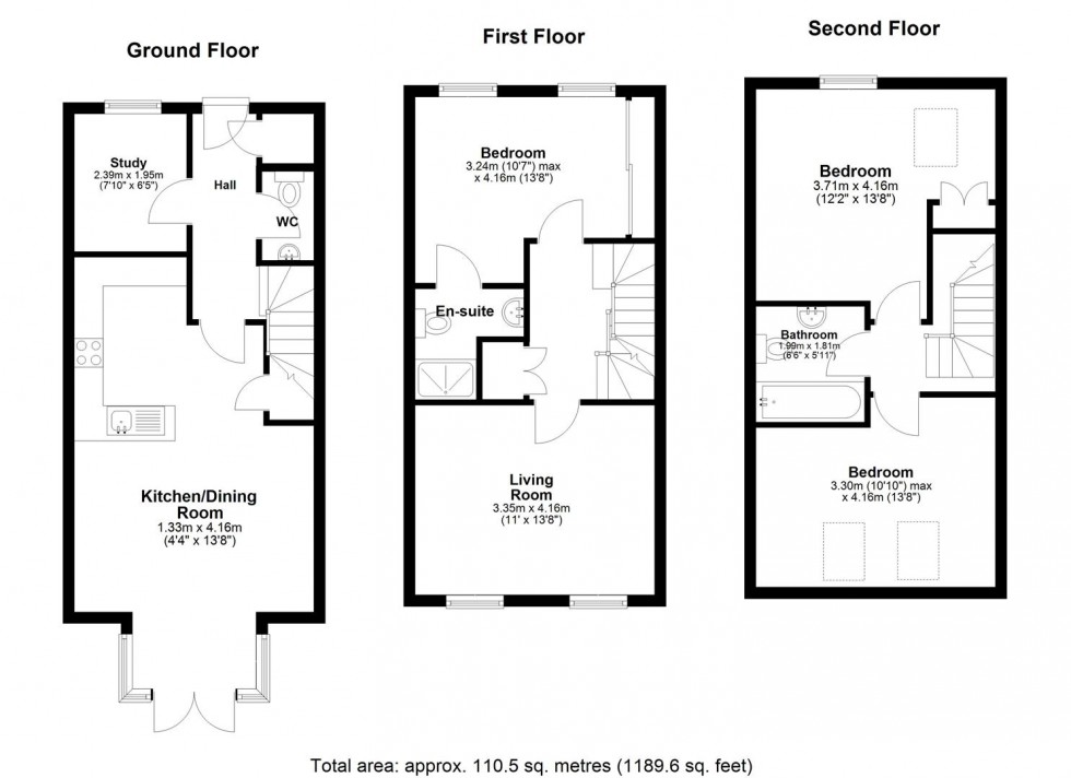 Floorplan for Saki Close, Aylesford