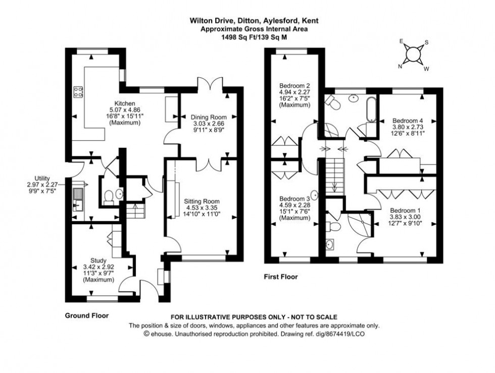 Floorplan for Wilton Drive, Ditton, Aylesford