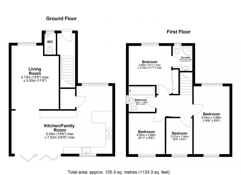 Floorplan for Albert Reed Gardens, Tovil, Maidstone