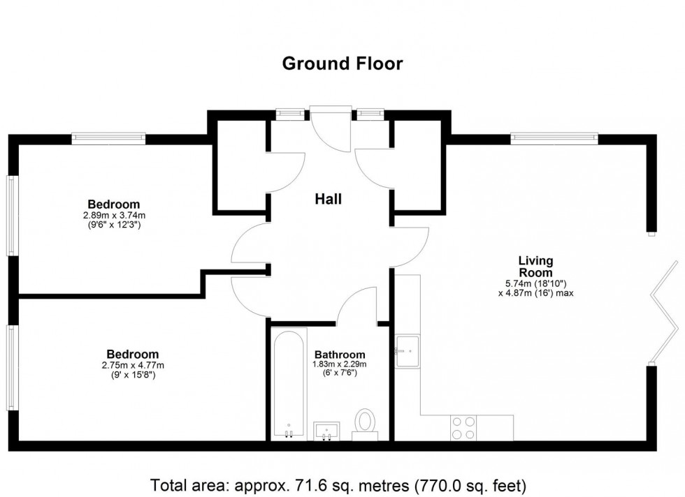 Floorplan for Charlton Lane, West Farleigh, Maidstone