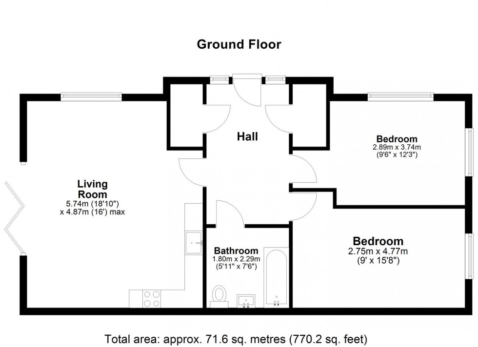 Floorplan for Charlton Lane, West Farleigh, Maidstone