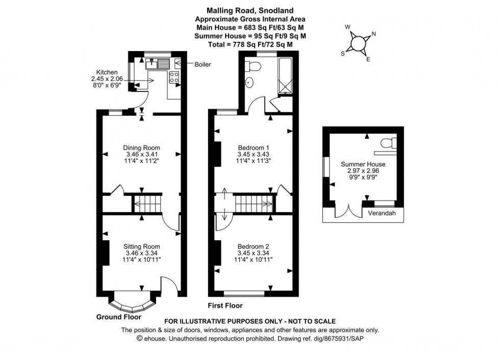 Floorplan for Malling Road, Snodland