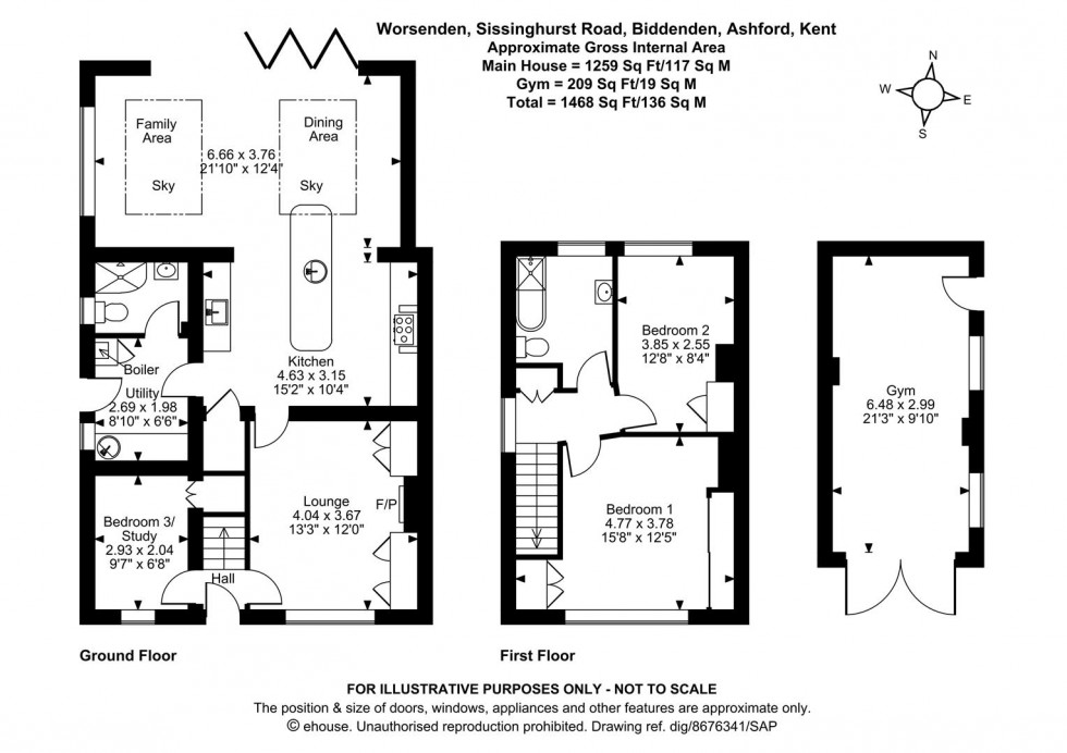 Floorplan for Sissinghurst Road, Biddenden, Ashford