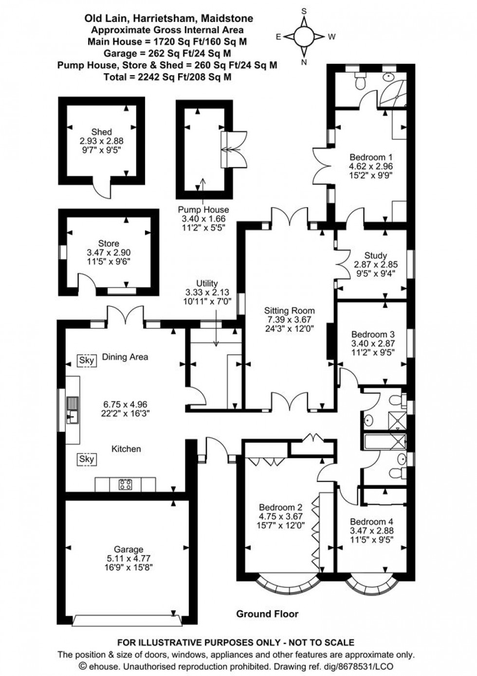Floorplan for Old Lain, Harrietsham, Maidstone