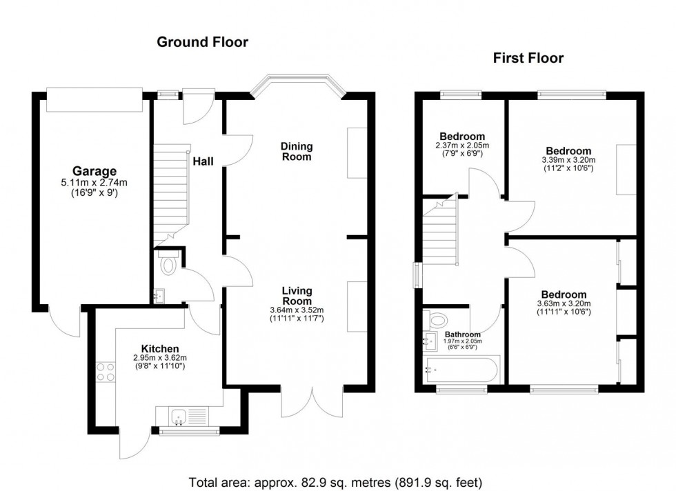 Floorplan for St. Andrews Road, Maidstone