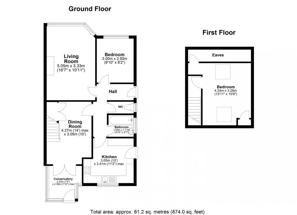 Floorplan for Bramley Crescent, Bearsted, Maidstone