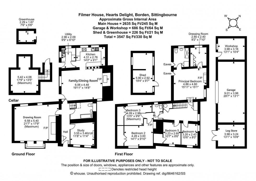 Floorplan for Hearts Delight Road, Borden, Sittingbourne