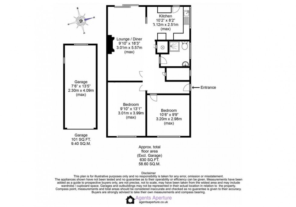Floorplan for Lunsford Lane, Larkfield, Aylesford