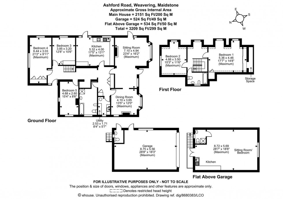 Floorplan for Ashford Road, Weavering, Maidstone