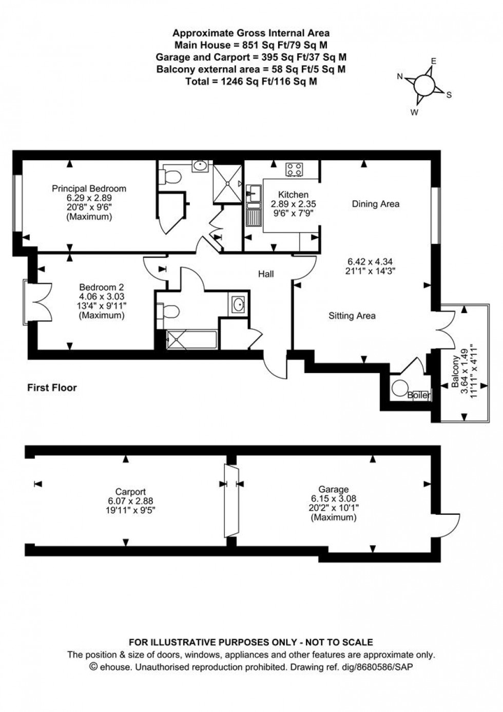 Floorplan for The Chimes, Bearsted, Maidstone