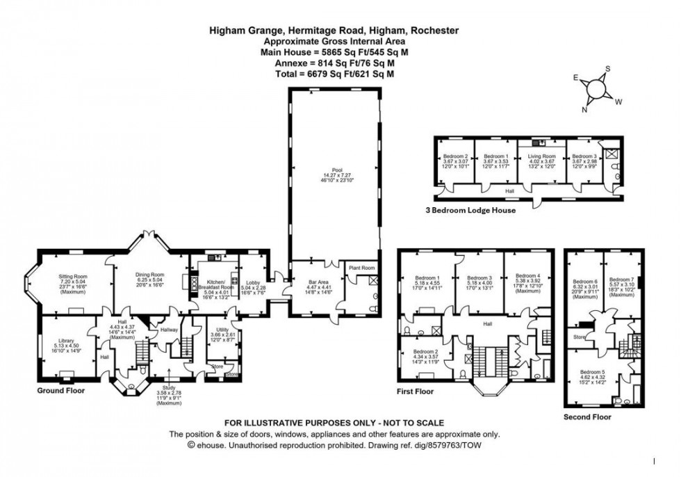 Floorplan for Hermitage Road, Higham, Rochester